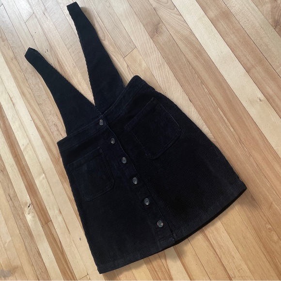 La petite étoile Paris Black Corduroy Mini Skirt Jumper - Sz 1 - Picture 2 of 16